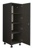 Interiax WASHWALL 'Mary' Washing Machine Storage Cabinet Anthracite - With 3 Shelves - 162x50x67.5 cm thumbnail