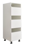 Interiax WASHWALL 'Mary' Armoire à panier à linge pour machine à laver Blanc - Armoire de tri de linge - 162x50x67,5 cm miniature