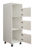 Interiax WASHWALL 'Mary' Armoire à panier à linge pour machine à laver Blanc - Armoire de tri de linge - 162x50x67,5 cm miniature