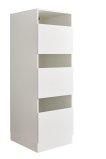 Interiax WASHWALL 'Mary' Armoire à panier à linge pour machine à laver Blanc - Armoire de tri de linge - 162x50x67,5 cm miniature