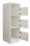 Interiax WASHWALL 'Mary' Armoire à panier à linge pour machine à laver Blanc - Armoire de tri de linge - 162x50x67,5 cm miniature