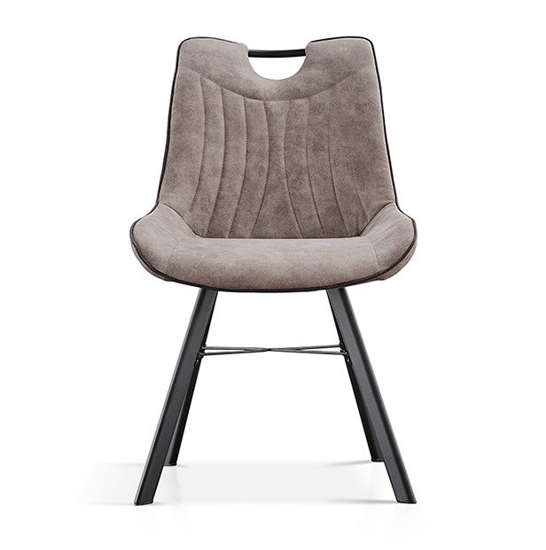 Interiax Chaise de salle à manger Ida Micro Fiber PU Gris