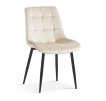 Interiax Dining Chair Lucy Velvet Beige thumbnail