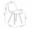Interiax Dining Chair Lea Velvet Black thumbnail