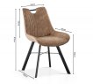 Interiax Dining Chair Ida Micro Fiber PU Dark Brown thumbnail