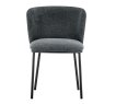 Interiax Dining Chair Yara Fabric Dark Grey thumbnail
