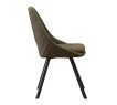 Interiax Dining Chair Ada Bouclé Green Back PU Green thumbnail