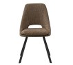 Interiax Dining Chair Ada Bouclé Sand Back PU Brown thumbnail