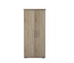 Interiax Wardrobe 'Mila' – 2 Doors, 2 Drawers, 1 Hanger & 3 Shelves | Sonoma Oak | 183x80x52 cm thumbnail