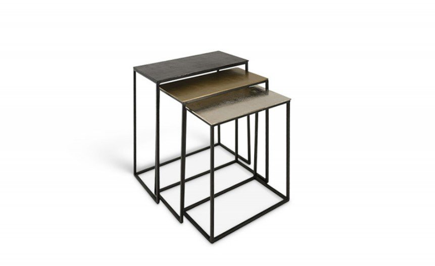 Interiax Table d'Appoint 'Noud' Métal