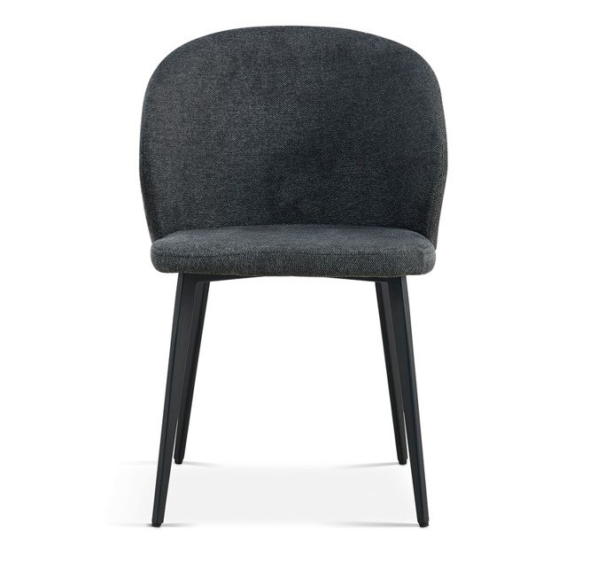 Interiax Dining Chair Livia Fabric Dark Grey