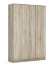 Wardrobe 'Ray' 3 Doors Sonoma (180x120x54cm) thumbnail