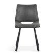 Interiax Dining Chair Lea Velvet Black thumbnail