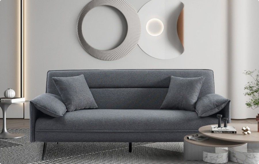 Grey modular sofa