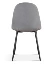 Interiax Chaise de salle à manger Lou Velours Gris miniature