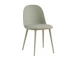 Interiax Chaise de salle à manger Fé Assise PP Coussin PU Vert miniature