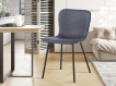 Interiax Chaise de salle à manger Jade PU Gris foncé miniature