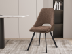 Interiax Dining Chair Ada Bouclé Sand Back PU Brown thumbnail