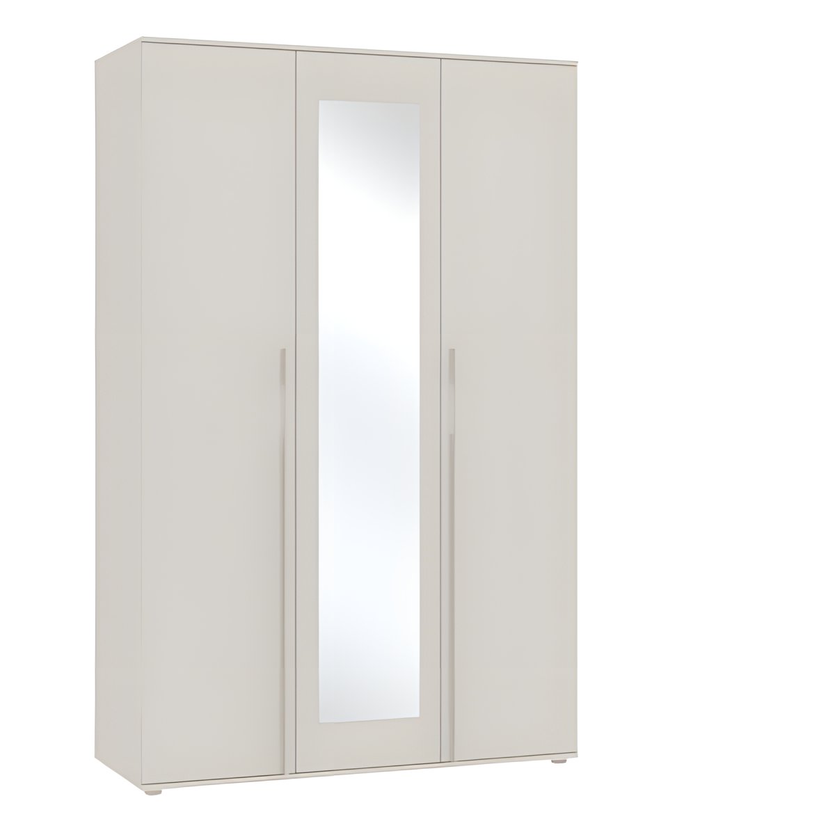 Interiax Kledingkast 'Skagen' 3 Deuren en een Spiegel | Beige | 210x135x52 cm