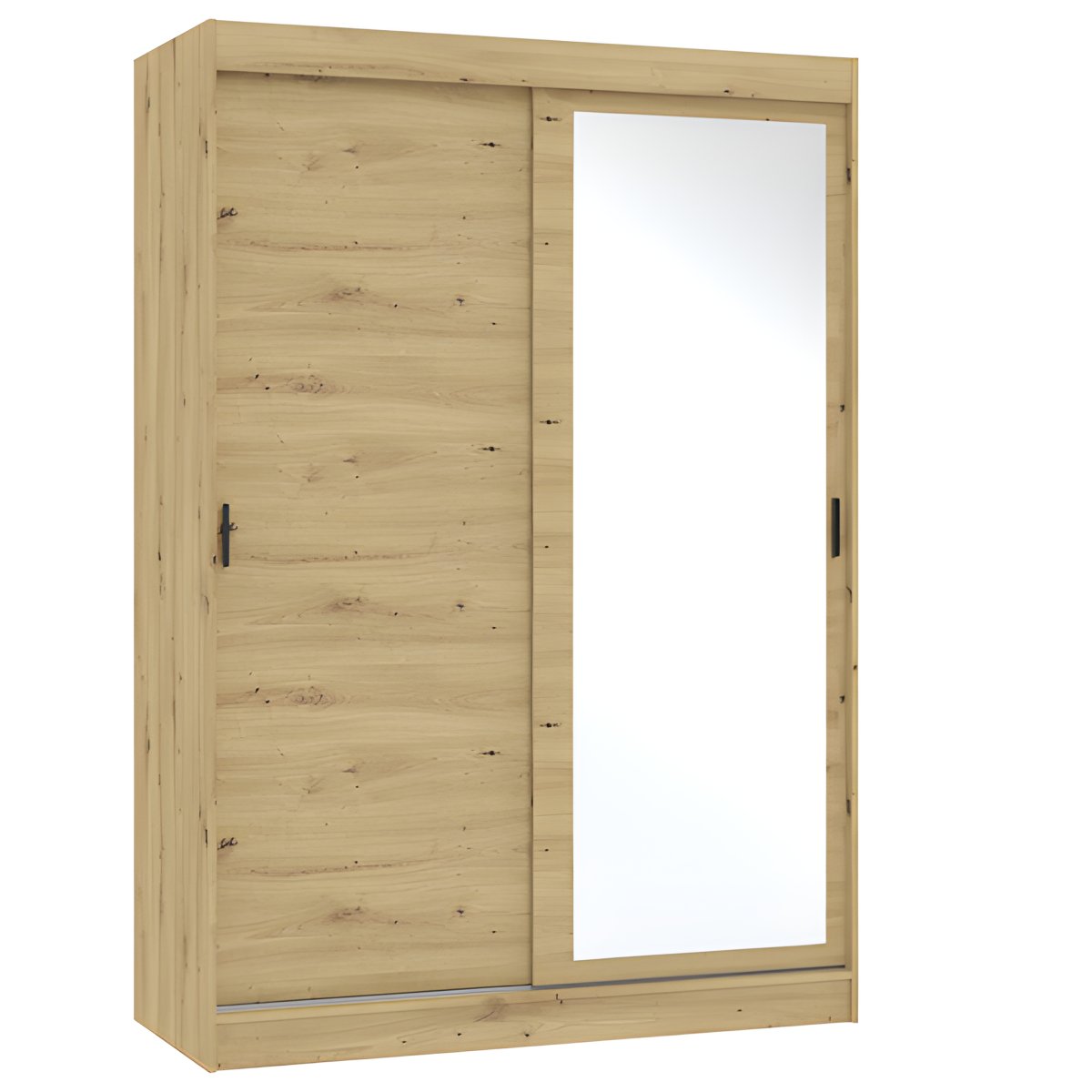 Interiax Kledingkast 'Treviso' 2 Schuifdeuren Met Spiegel | Artisan Eik | 215,5x150x61 cm