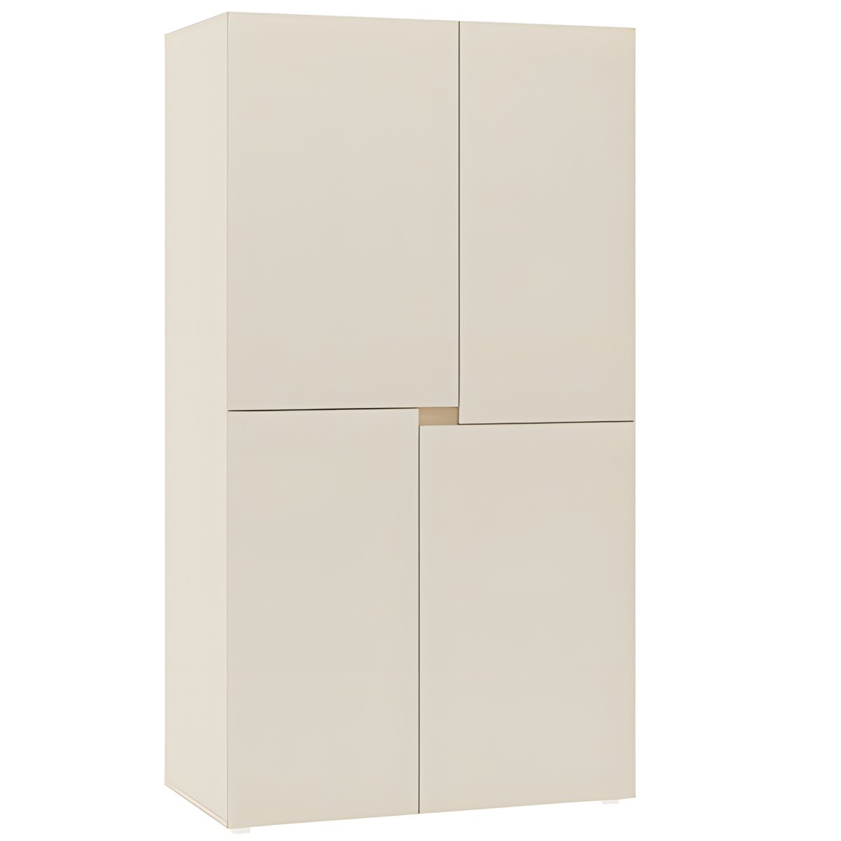 Interiax Opbergkast 'Parma' 4 Deuren | Beige | 184x100x56,6 cm
