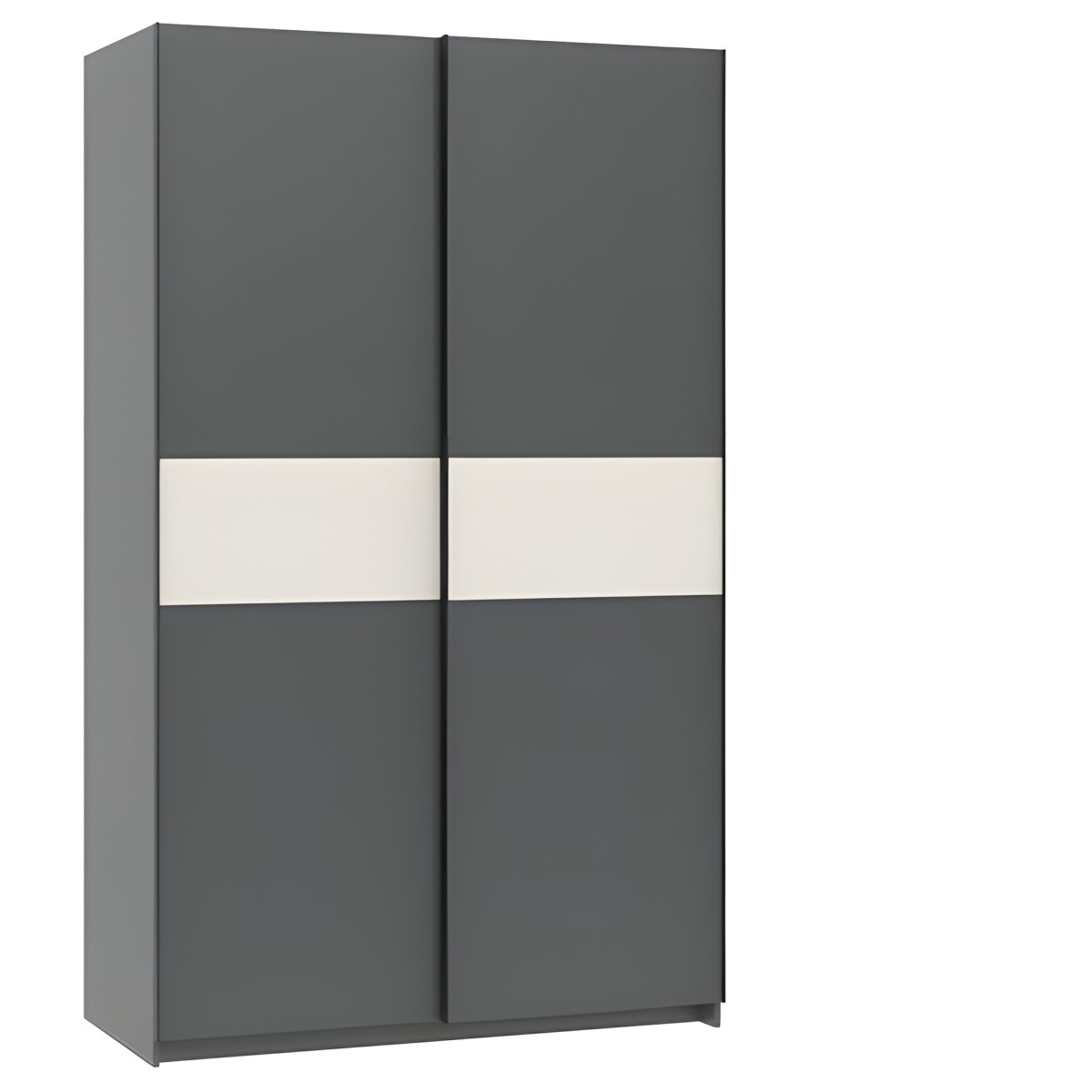 Interiax Kledingkast 'Bari' 2 Deuren | Antraciet/Cashmere | 204,5x122,4x60,3 cm