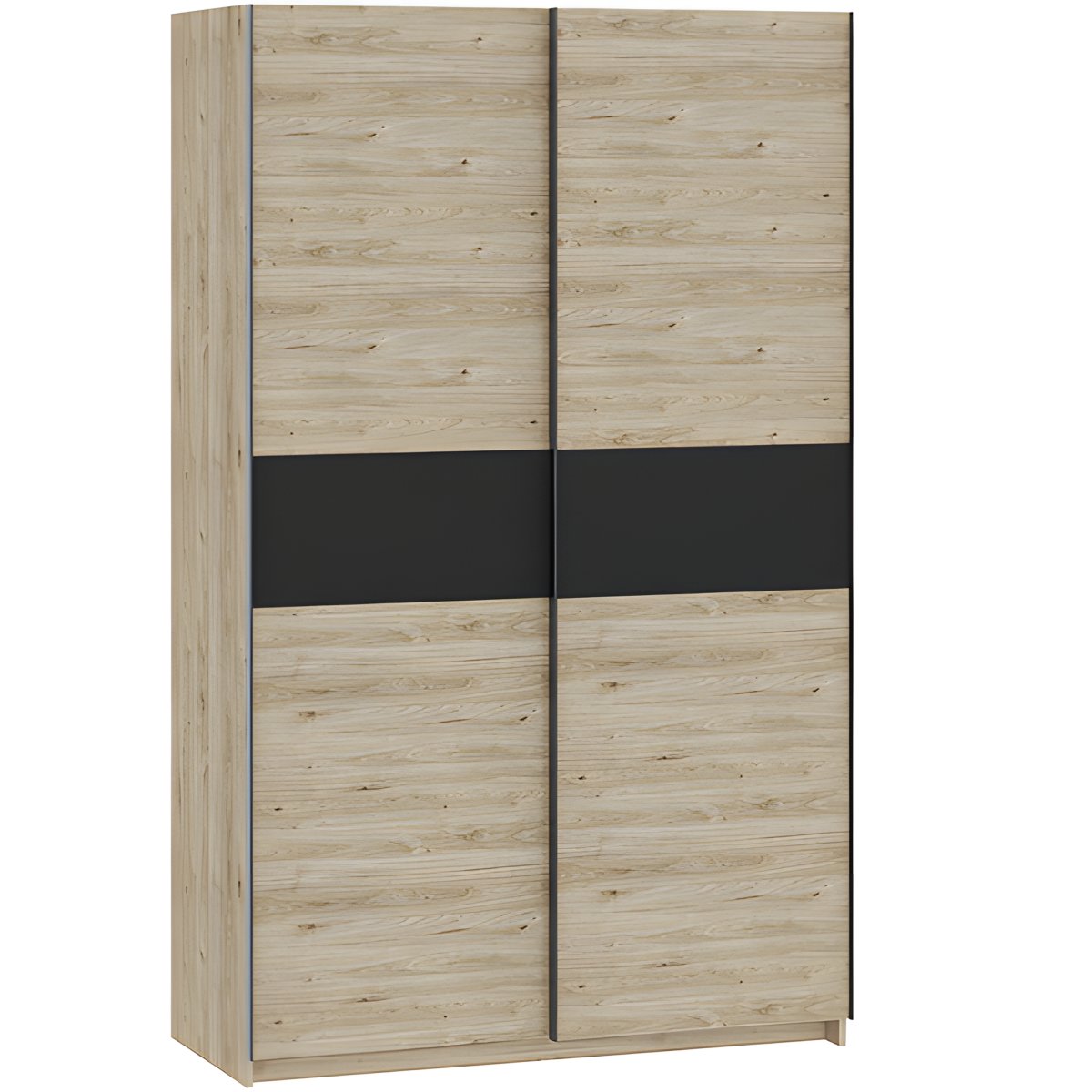Interiax Kledingkast 'Bari' 2 Deuren | Artisan Eik/Antraciet | 204,5x122,4x60,3 cm