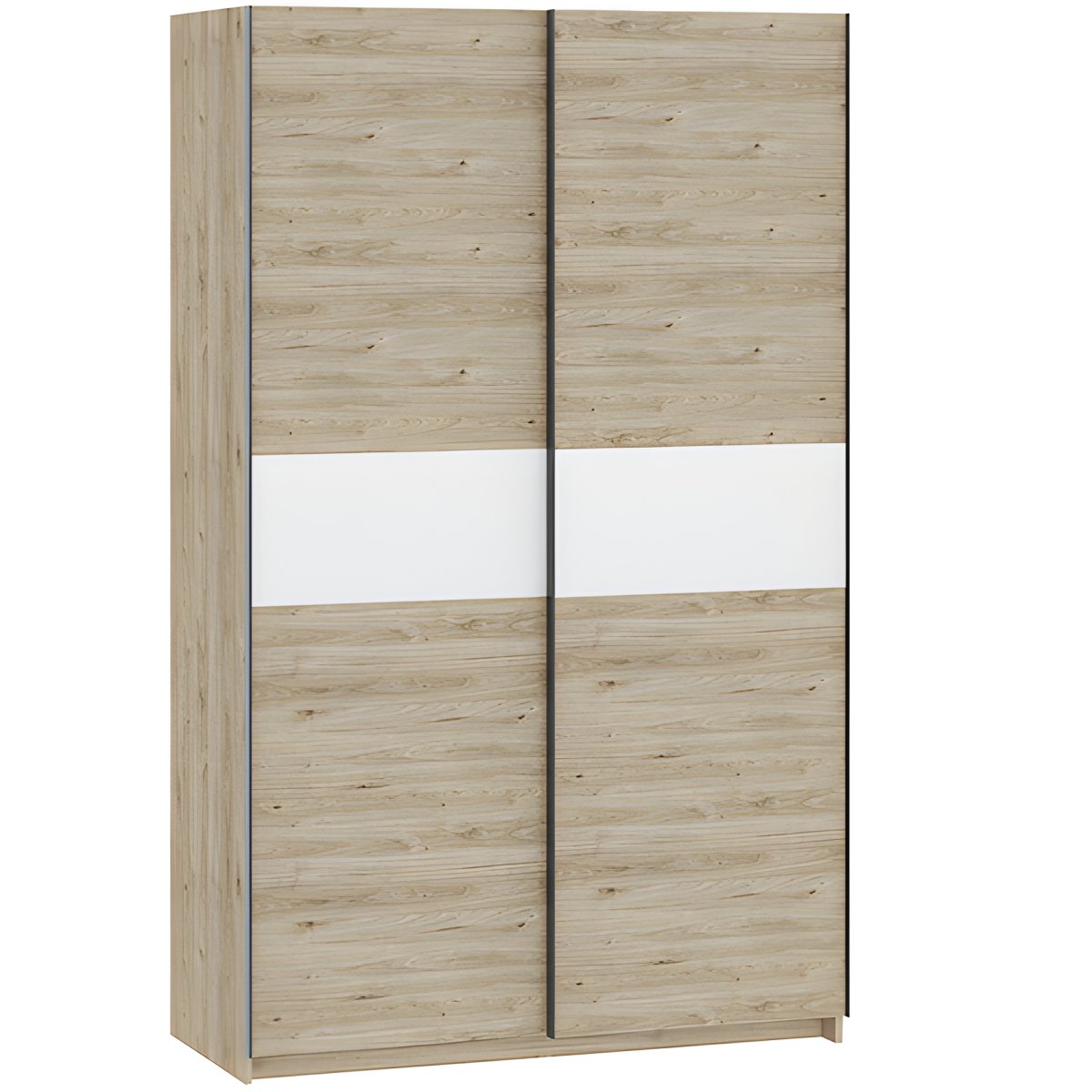 Interiax Kledingkast 'Bari' 2 Deuren | Artisan Eik/Wit | 204,5x122,4x60,3 cm