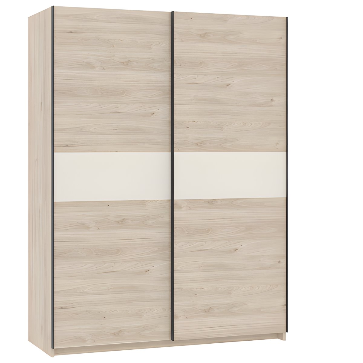 Interiax Kledingkast 'Bari' 2 Deuren | Artisan Eik/Cashmere | 204,5x150,6x60,3 cm