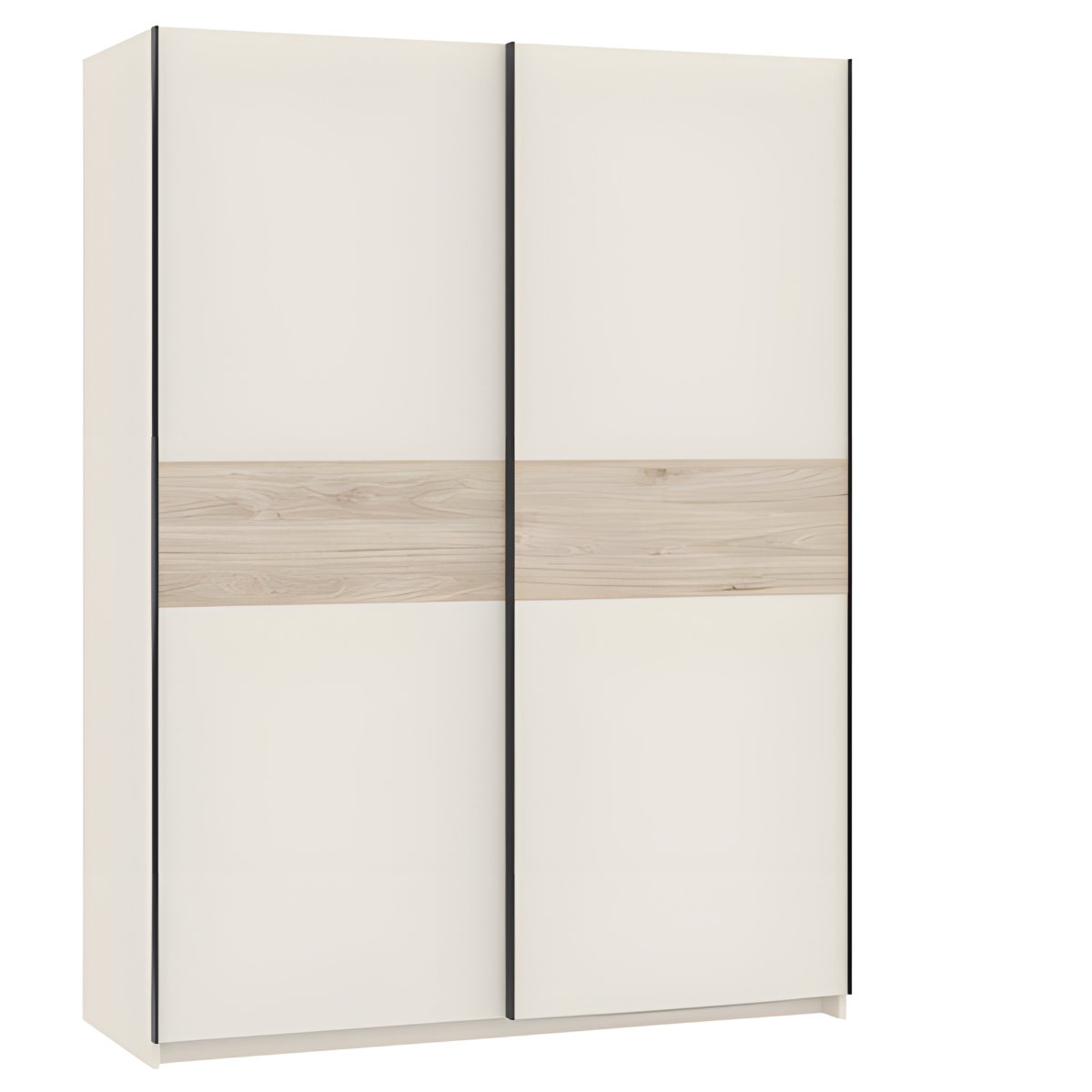 Interiax Kledingkast 'Bari' 2 Deuren | Cashmere/Artisan Eik | 204,5x150,6x60,3 cm