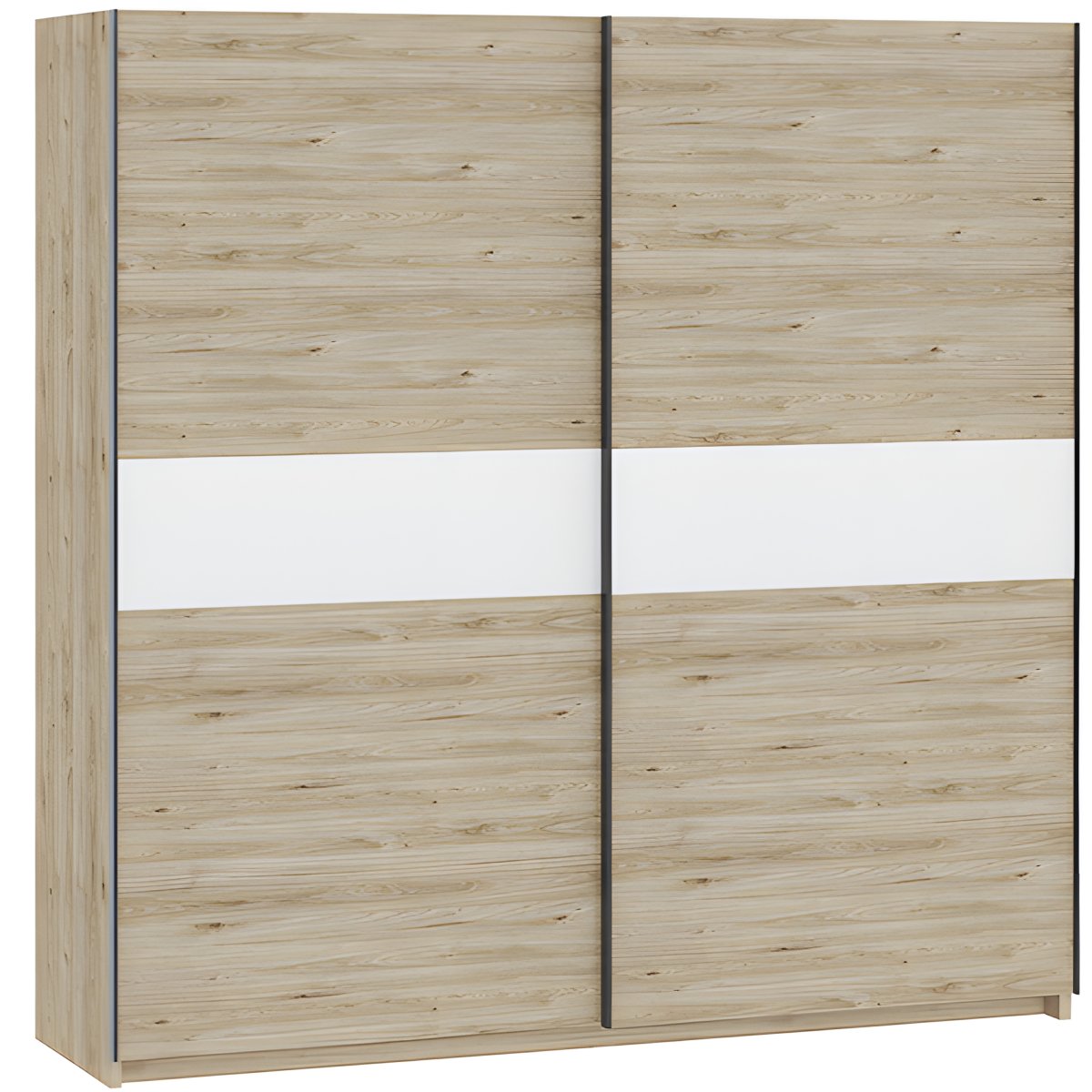 Interiax Kledingkast 'Bari' 2 Deuren | Artisan Eik/Wit | 204,5x200,2x60,3 cm