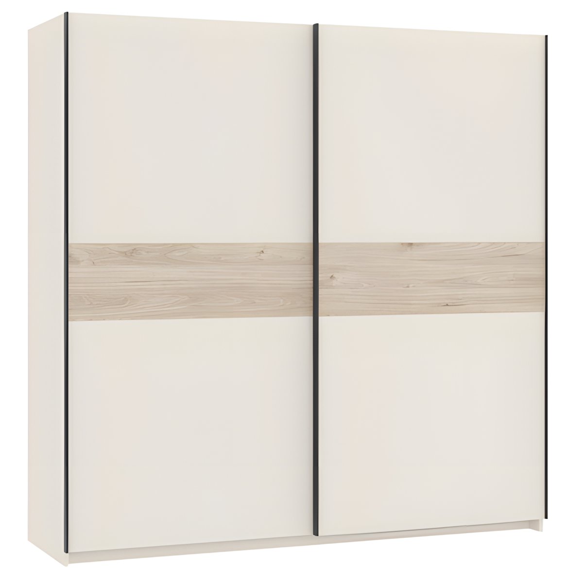Interiax Kledingkast 'Bari' 2 Deuren | Cashmere/Artisan Eik | 204,5x200,2x60,3 cm