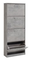 Shoe Cabinet 'Carini' 4 Drawers Concrete thumbnail