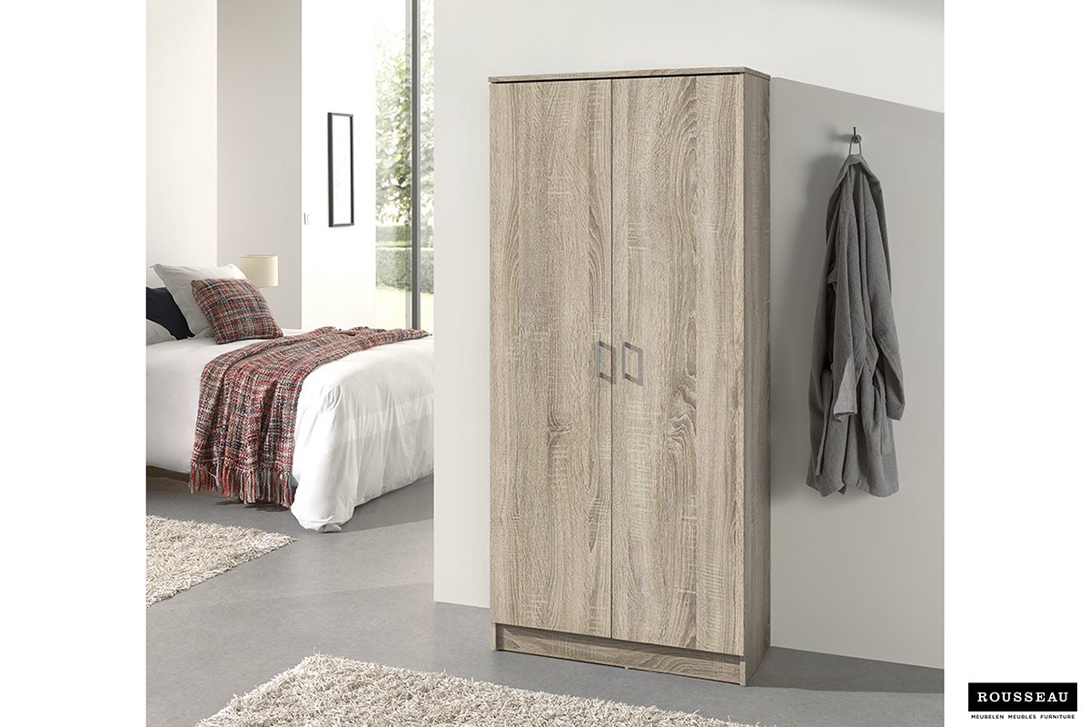 Storage Cabinet 'Ray' 2 Doors and 4 Shelves Sonoma (180x80x40cm)