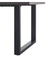 Interiax Table à Manger 'Oliver' 180 cm Décor Brun Foncé miniature