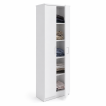 Interiax Armoire 'Amelie' - 2 Portes et 4 Étagères | Blanc | 180x60x40 cm miniature