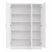 Interiax Armoire 'Amelie' 3 Portes et 8 Étagères | Blanc | 180x120x40 cm miniature
