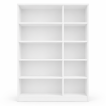 Interiax Armoire 'Amelie' 3 Portes et 8 Étagères | Blanc | 180x120x40 cm miniature
