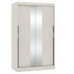 Interiax Kledingkast 'Livorno' 2 Schuifdeuren Met Spiegel | Beige | 200x119,4x62 cm miniatuur