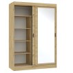 Interiax Kledingkast 'Treviso' 2 Schuifdeuren Met Spiegel | Artisan Eik | 215,5x150x61 cm miniatuur