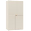 Interiax Opbergkast 'Parma' 4 Deuren | Beige | 184x100x56,6 cm miniatuur