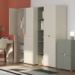 Interiax Opbergkast 'Parma' 4 Deuren | Beige | 184x60x41,6 cm miniatuur