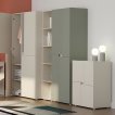 Interiax Opbergkast 'Parma' 4 Deuren | Saliegroen | 184x60x41,6 cm miniatuur