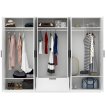 Interiax Kledingkast 'Siena' 6 Deuren En 1 Lade | Wit | 210x269,8x54 cm miniatuur