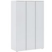 Interiax Kledingkast 'Como' 3 Deuren | Wit | 179x110,7x51,9 cm miniatuur