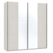 Interiax Kledingkast 'Bolzano' 2 Schuifdeuren Met Spiegel | Cashmere | 200x180x57,7 cm miniatuur
