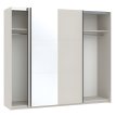 Interiax Kledingkast 'Bolzano' 2 Schuifdeuren Met Spiegel | Cashmere | 200x228x57,7 cm miniatuur