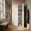 Interiax Schoenenkast 'Pavia' 2 Deuren | Wit | 189x70,2x34 cm miniatuur