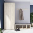 Interiax Schoenenkast 'Pavia' 2 Deuren | Sonoma Eik | 189x70,2x34 cm miniatuur
