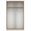 Interiax Kledingkast 'Bari' 2 Deuren | Artisan Eik/Cashmere | 204,5x122,4x60,3 cm miniatuur